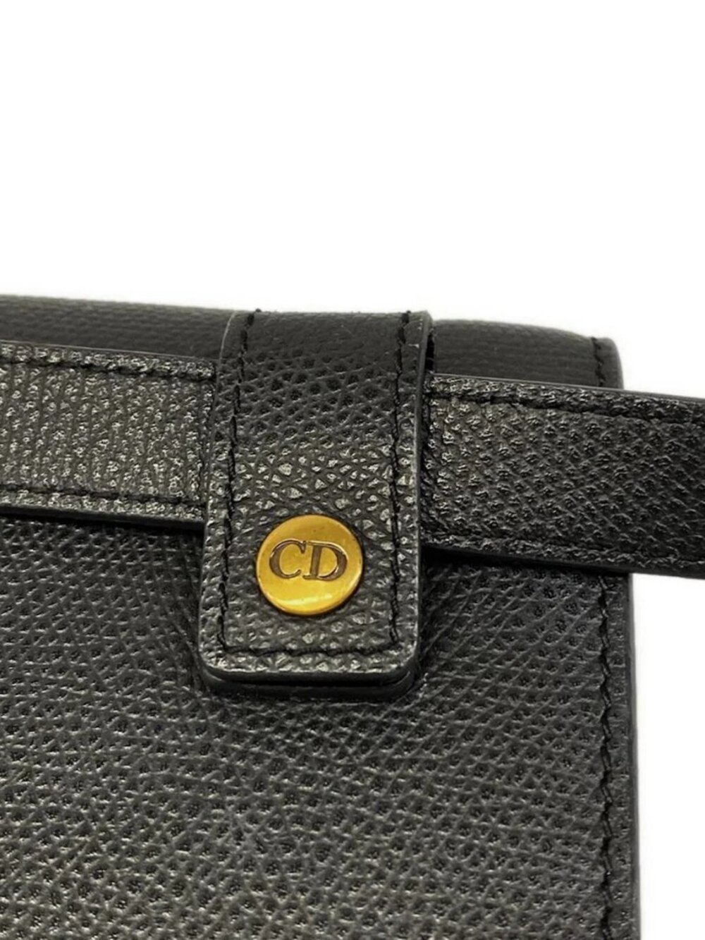 DIOR/ChristianDior Saddle Bag Black Leather Bum Bag - Picture 9 of 15